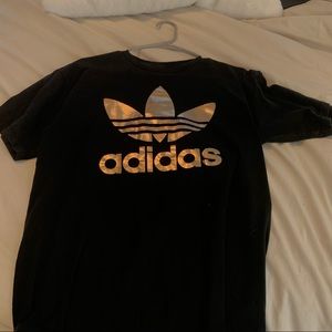 Rose Gold Adidas Logo Shirt